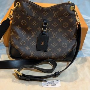 Louis vuittion black Odeon crossbody/handbag PM